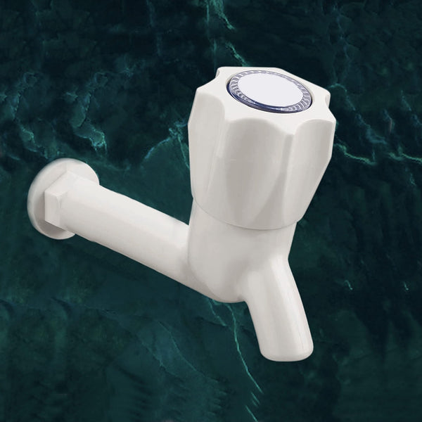 AM5595 Plastic Polo Long Body Bib Cock For Bathroom, Wash Basins - Pack of 1 (15 mm)