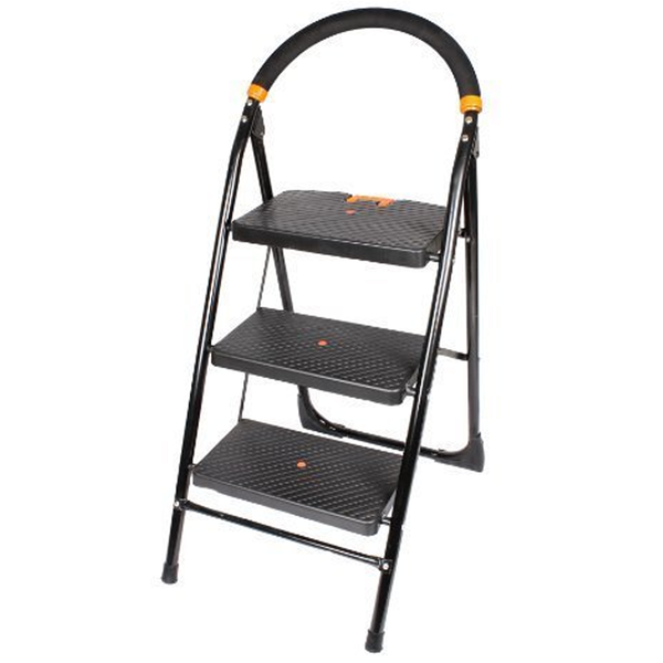 3903 - 3 Step Ladder for Home use | Heavy Duty Alloy Steel Foldable Step Ladder