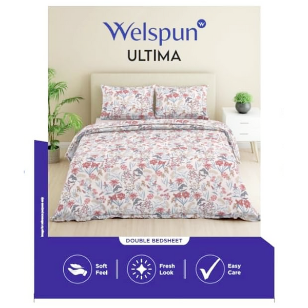 Di0013 Welspun Ultima Double Bedsheet with 2 Pillow Covers Set