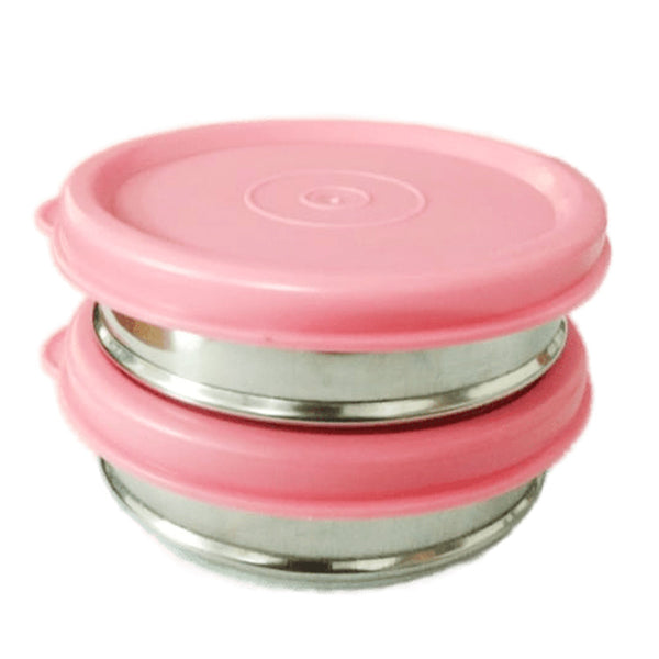 3332 Steel Nano Container With Airtight Lid - 75ml (Pack of 2)