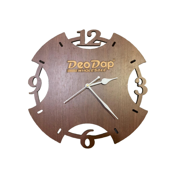 AM0606 Antique Wooden Round Shape Wall Clock for Home -11.5x11.5