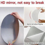 AM0091 Oval Shape Mirror Sticker For Wall 30x45cm
