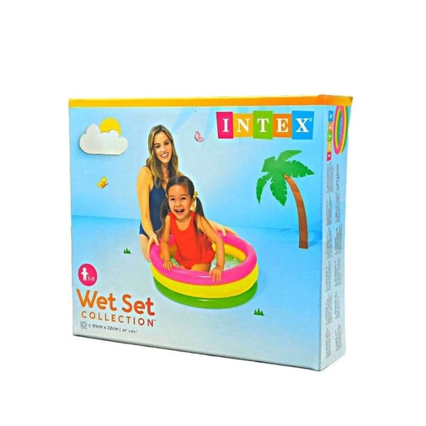 AM3968 Intex Wet Set Collection Kids Bath Tub,(Multicolor) (61 x 22) CM