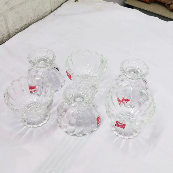 AM3048 Shine Max Glass SMIC626 Ice Cream bowl 140ml Brand Which Shine Guarantee Quality, Health And Trust Set of 6 Piece