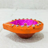 Di0382 Handmade Decorative Diwali Diyas Set of 4 – Multi-Design