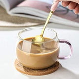 AM5375 Shine Max Transparent Glass Tea - Coffee Mug (Set Of 2 Pcs)