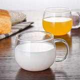 AM5375 Shine Max Transparent Glass Tea - Coffee Mug (Set Of 2 Pcs)