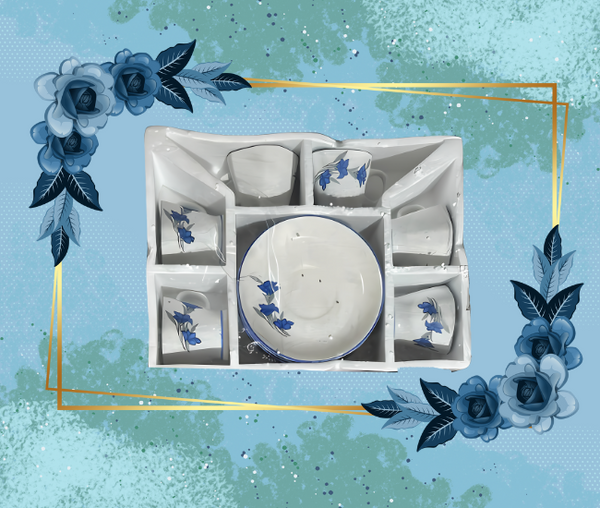 AM0329 MANSI BONE LESS CROCKERY 12 pcs CUPS & SAUCERS