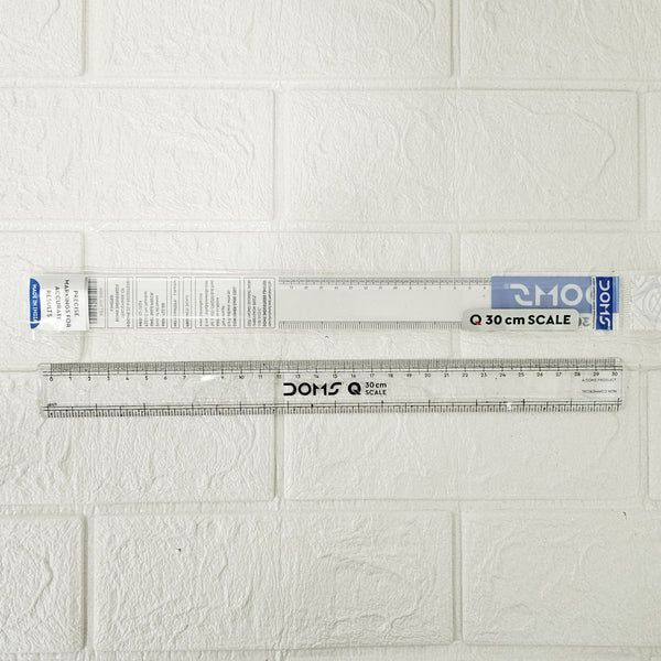 AM6072 Doms Q Series 30cm Transparent Scale