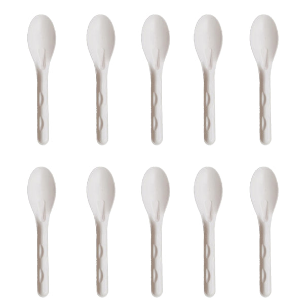 AM5815 Freshee Disposable Bagasse Spoons - Pack of 10