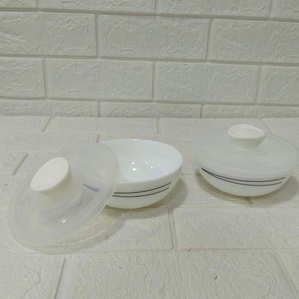 Di0206 Cello Small Mixing Bowl Set of 2pc with Lids - 500ml Each