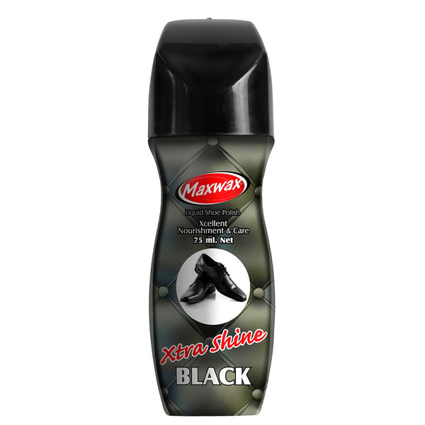 AM6148 Maxwax Liquid Shoe Polish – Black (75 ml)