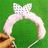 AM1039 Fancy Headband For Kids Girls Fur 1 Piece