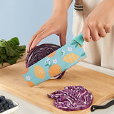 AM5666 3 Pcs Stainless Steel Knife Set Color Printed Stainless Steel Paring, Chef's & Cleaver Kitchen Knife Set, Pack of 3