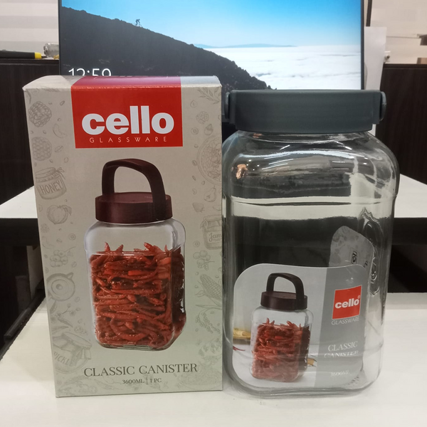 AM5646 Cello Classic Canister Glass Jar - 3600 ml