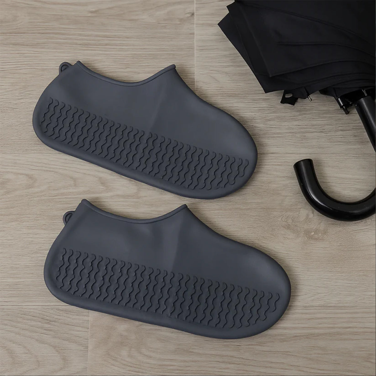 15600 Grey Non-Slip Silicone Waterproof Fordable Boot Shoe Cover (1 Pa ...