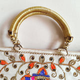 3896 Traditional handbag, Rajasthani Jaipuri Cotton Bag,  Ethnic Stylish Designer, Handicrafted Handbag