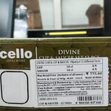 AM5671 Cello Divine Costa Multi-Design Cup & Saucer (Set of 6 Pcs)