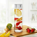 AM5438 Cello H2O Glass Fridge Water Bottle with Plastic Cap - 500Ml