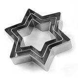 0813 Cookie Cutter Stainless Steel Cookie Cutter with Shape Heart Round Star and Flower (12 Pieces)