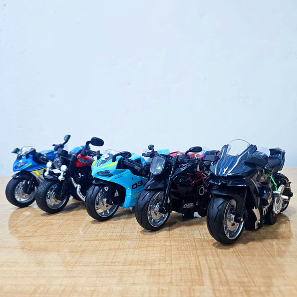 AM5961 Premium Die-Cast Metal Sport Bike Toy – Realistic Scaled Model for Play & Display