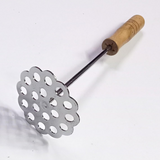 AM5664 Stainless Steel Potato Masher With Wooden Handle