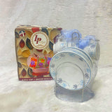 Di0363 Lp Elegant Designer Cup & Saucer Set with Stainless Steel Stand (Set of 12pc)