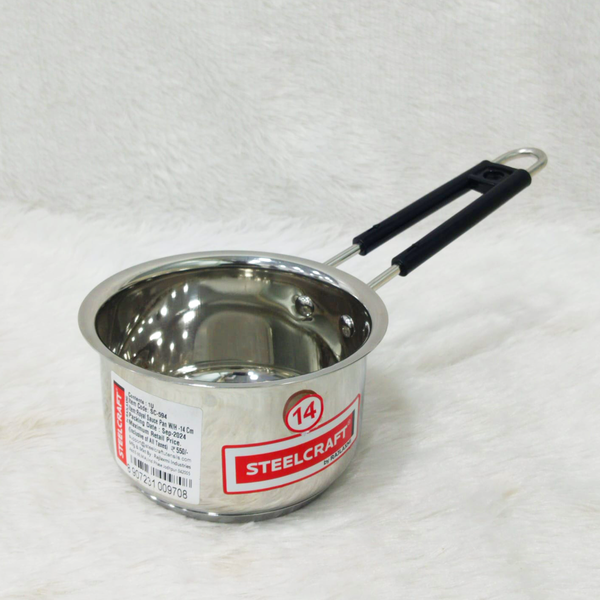 Di0326 Steelcraft Stainless Steel Sauce Pan with Handle – 14 cm