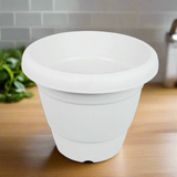 AM5615 Alpha Delux Premium Plastic Planter Round Pot (10 Inch) - Plant Pot Set for Home Garden and Nursery