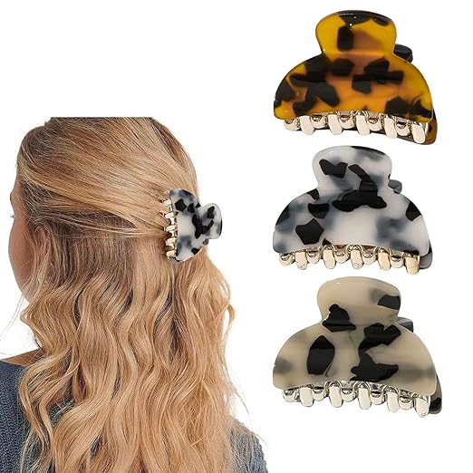 AM1020 Acrylic Hair Claw Clips for Girls & Women - 1 Pcs