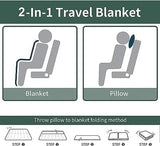 3961 Pillow Blanket 2 in 1 for Travel Multicolor