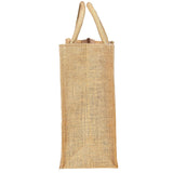 AM0034 Printed Eco-Friendly Jute Bag with Zip Closure