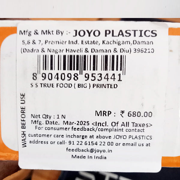 AM5105 JOYO Big Stainless Steel Lunch Box with Dabbi