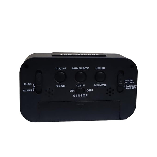 3159  Digital LCD Alarm Smart Clock with Calendar and Temperature Sensors