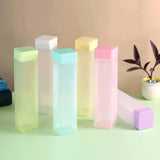 12552 LARGE CAPACITY PLASTIC SQURE WATER BOTTLE , SET OF 6