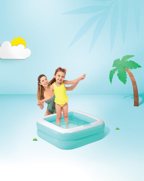 AM3972 Intex Wet Set Collection Rectangular Pool, Multi Color (86cm x 86cm x 25cm)