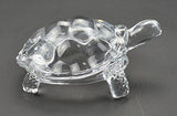 AM5388 Crystal Transparent Glass Tortoise Showpiece (Crystal - White)
