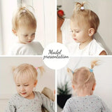 AM1031 Seamless Cotton Toddler Hair Ties for Girls and Kids