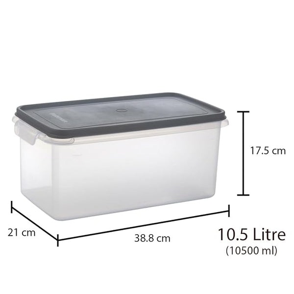 AM0518 Fresherware Rectangular Smart Modular Kitchen Storage Plastic Container 10.5 Litres (10500 ml)(Pack of 1)