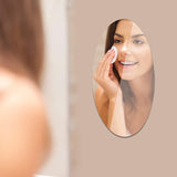 AM0091 Oval Shape Mirror Sticker For Wall 30x45cm