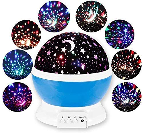 AM5046 Romantic Sky Star Master Night Light Projector Lamp with USB LED Rotation (Multi)