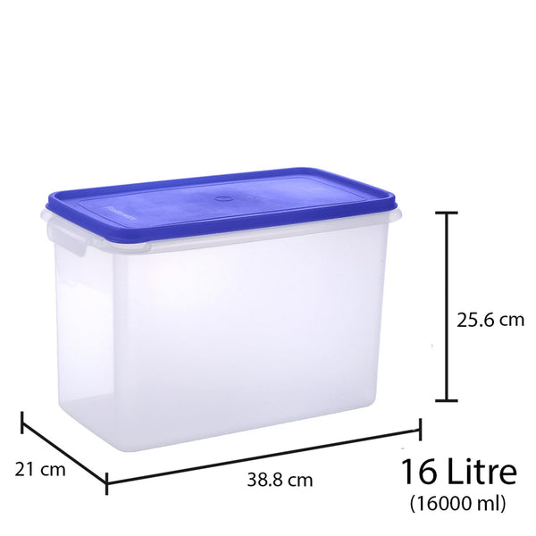 AM0517 Fresherware Rectangular Smart Modular Kitchen Storage Plastic Container 16 Litres (16000 ml)(Pack of 1)