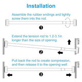 3686  Extendable Shower Curtain Rod