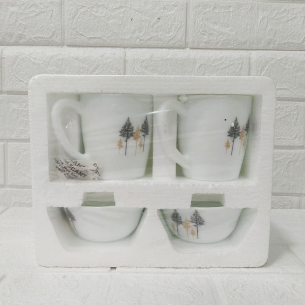 Di0231 Cello Breakfast Set 4-Piece Cup & Bowl Set