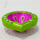 Di0382 Handmade Decorative Diwali Diyas Set of 4 – Multi-Design