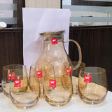 AM5394 Shine Max Steel Lid Water Jug With Glass 6pc Jug 1800ml , Glass 350ml