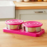 Di0224 Surya Snack Set – 2+1 Dry Fruit & Snacks Bowl with Lid