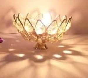 AM0359 Brass  Diamond & Lotus Style - Akhand Diya SIZE 1 BIG