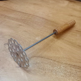 AM5664 Stainless Steel Potato Masher With Wooden Handle