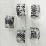 Di0308 Elegant Black & Silver Navratri Bracelet - Pack of 1pc